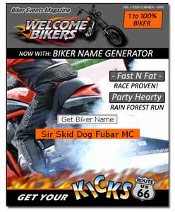Biker Name Generator